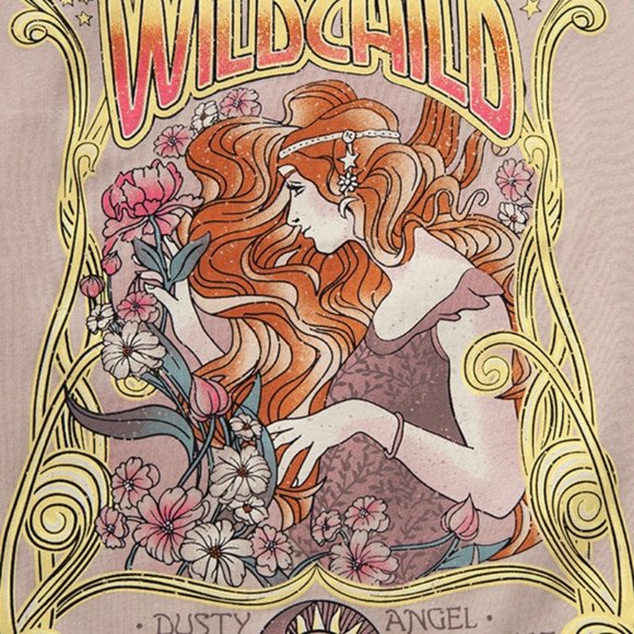 ✨Sale!!✨ Wild Child Dusty Angel Gypsy T-Shirt Medium - Picture 11 of 12